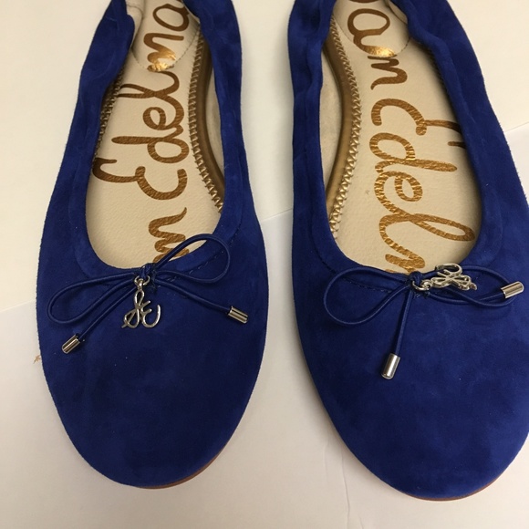 Sam Edelman Blue Suede Leather Ballet 